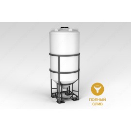 Конусная емкость ФМ 2000 литров в обрешетке 